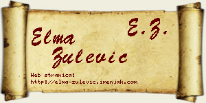 Elma Zulević vizit kartica